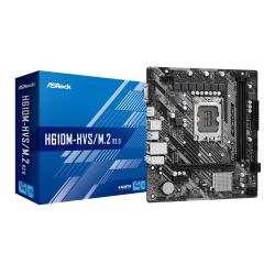 Asrock H610M-HVS/M.2 R2.0, Intel H610, 1700, Micro ATX, 2 DDR4, VGA, HDMI, PCIe4, 1x M.2 Asrock H610M-HVS/M.2 R2.0, Intel H610, 1700, Micro ATX, 2 DDR4, VGA, HDMI, PCIe4, 1x M.2